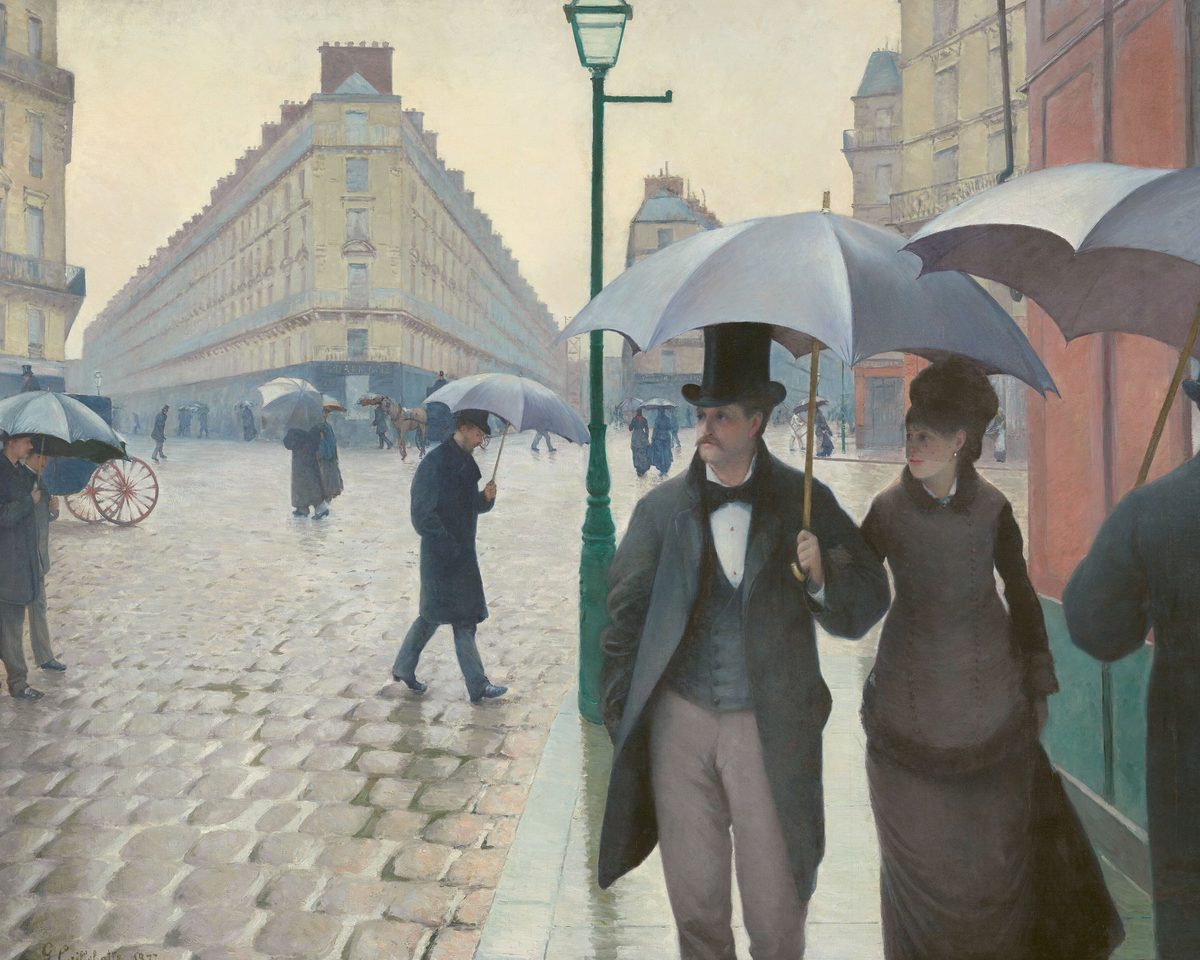 Paris Street; Rainy Day by Gustave Caillebotte